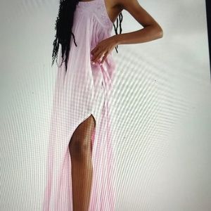 Free People Under the stars midi dress size XS, pale pink, euc